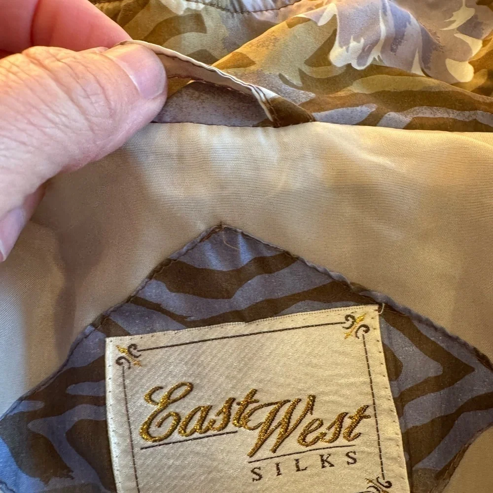 Vintage East West Silks Bomber Jacket / 80's / Silk / small / generous sizing